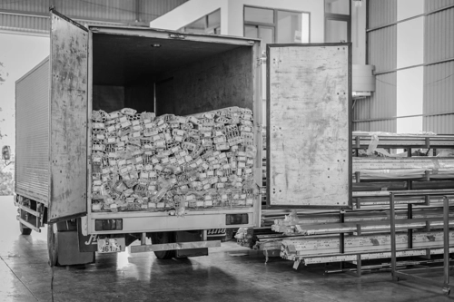 pvc delivery truck
